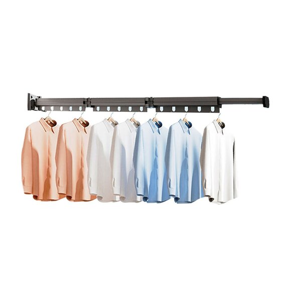 SOGA 127.5cm Wall-Mounted Clothing Dry Rack - Picture 2 of 10